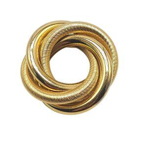 Vintage Gold Tone Entwined Love Knot Brooch